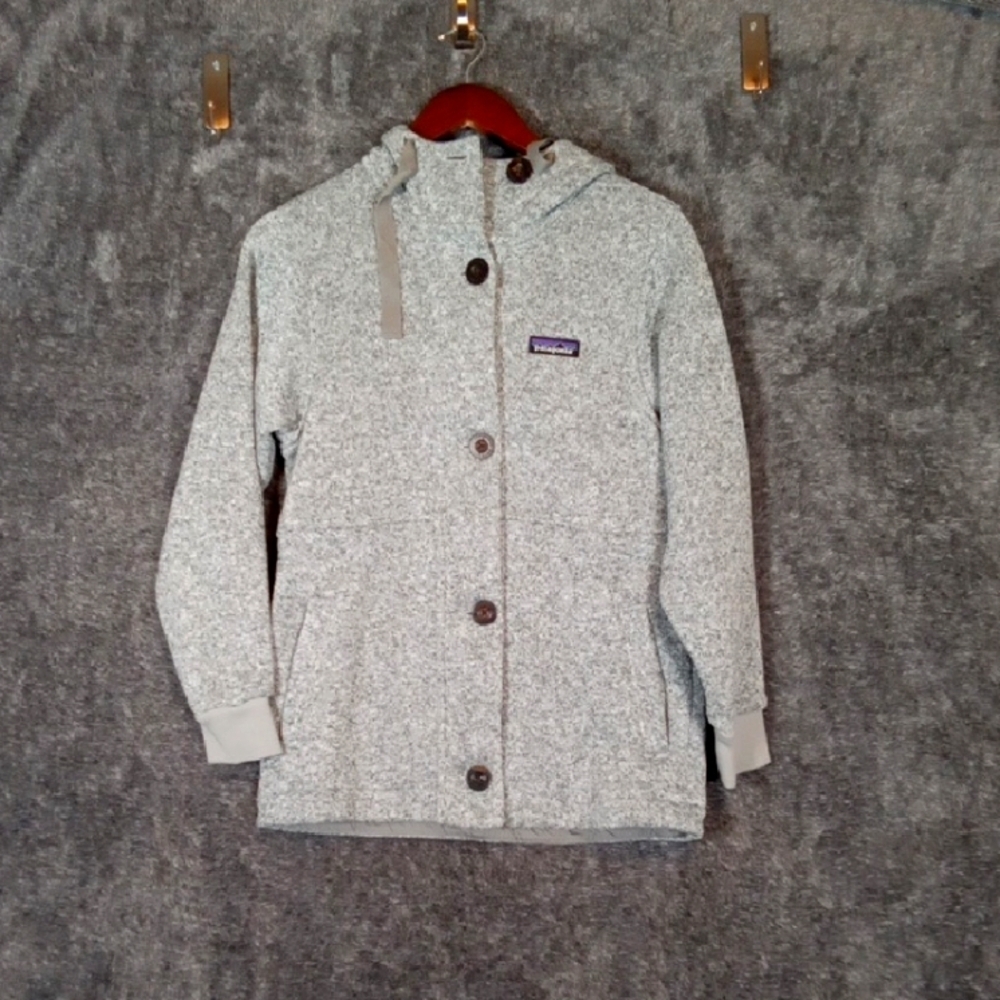 Patagonia Womens Better Sweater Coat Birch White Outdoor Winter Suze Xs